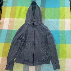 Lululemon scuba Grey full zip hoodie